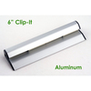 Electriduct Clip-It Strip 6" Magnetic Note and Paper Holder- Aluminum HM-CSA-6